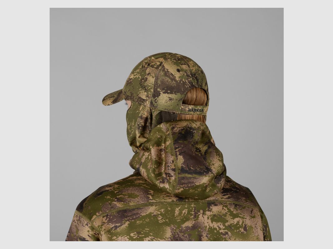 Härkila Kappe Deer Stalker Camo mit Tarnnetz