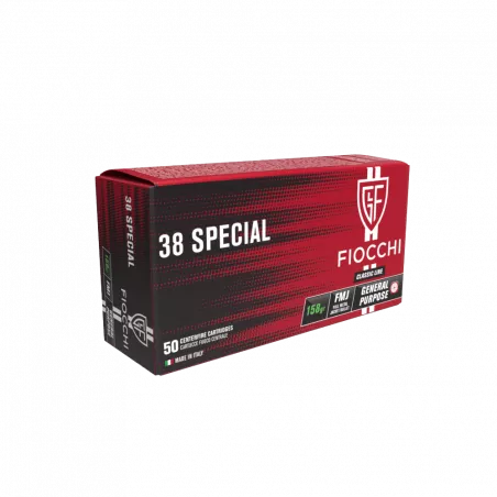 Patronen Fiocchi FMJ Kaliber 38 SP – 158 grains