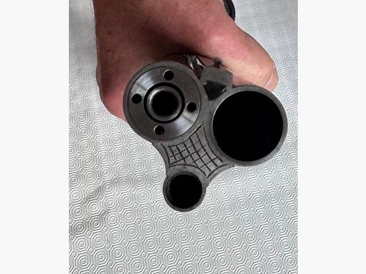 Wiertarka Simson model 30 – 7×65 R / 16/70 – z zamontowanym wkładem .22 Magnum (WMR) – Swarovski Habicht 1,5–6×42, celownik 1 – montaż Suhler z zaczepem