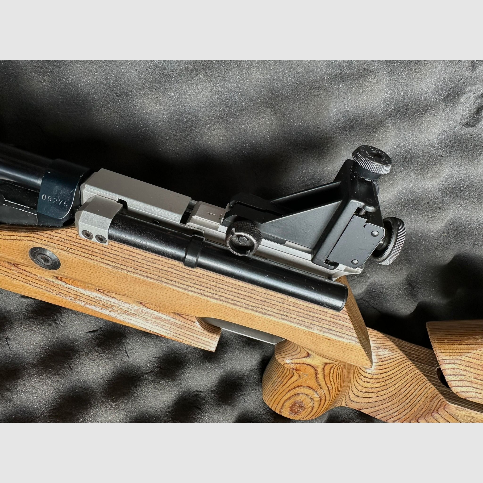 Feinwerkbau P70 Links match rifle precharged air rifle wooden stock