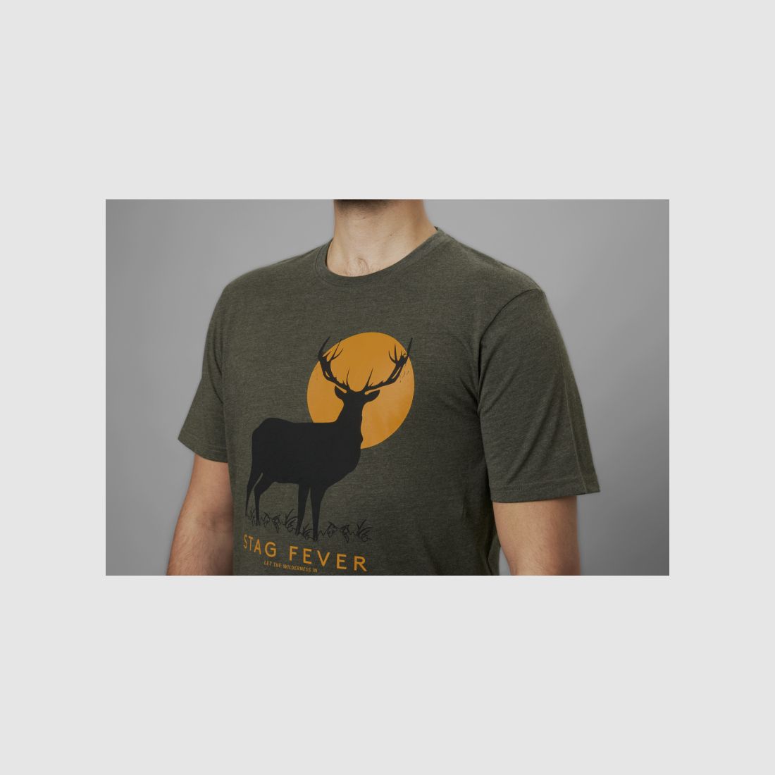 Seeland Herren T-Shirt Stag Fever Pine Green Melange