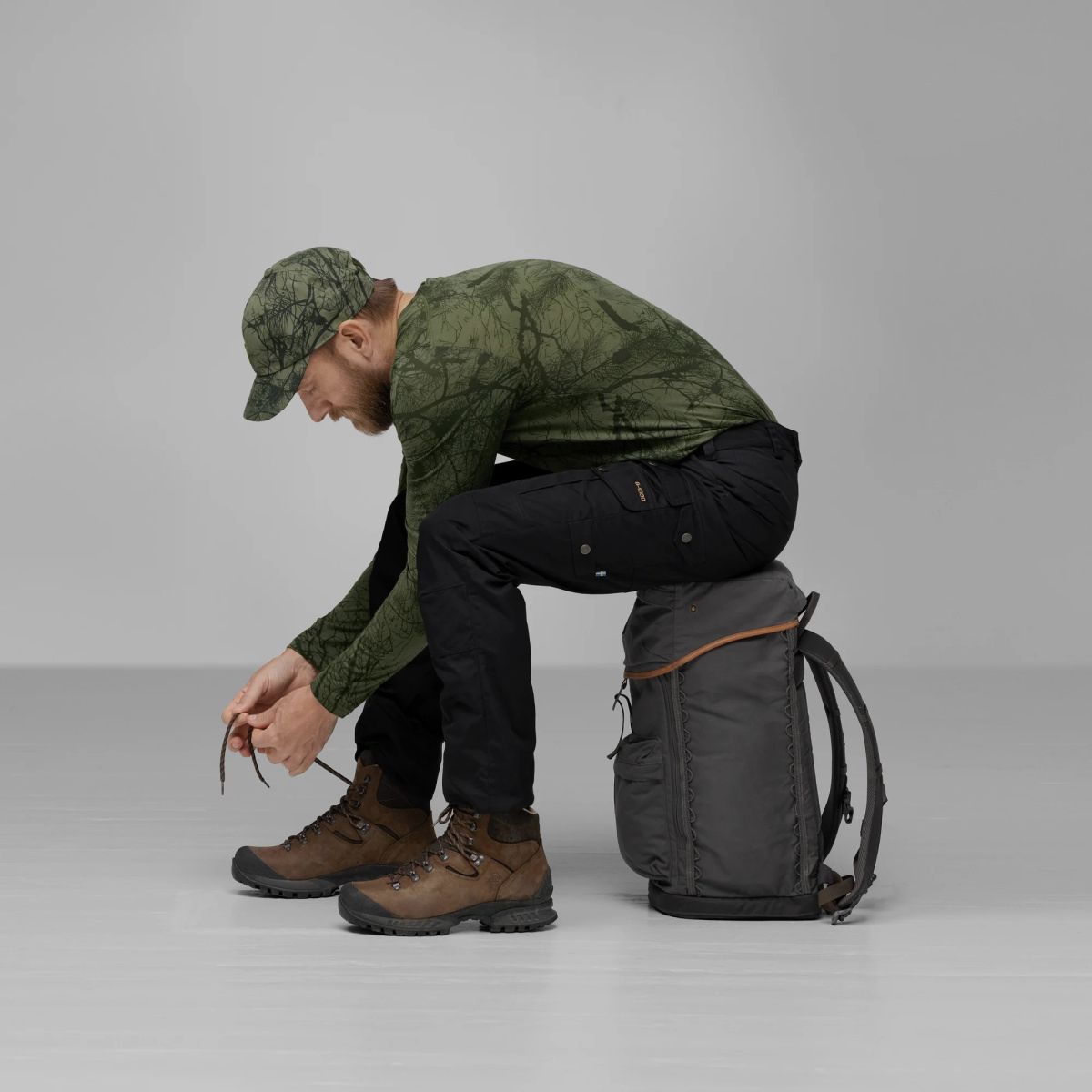 FJÄLLRÄVEN Singi Stubben Sitzrucksack Dark Olive