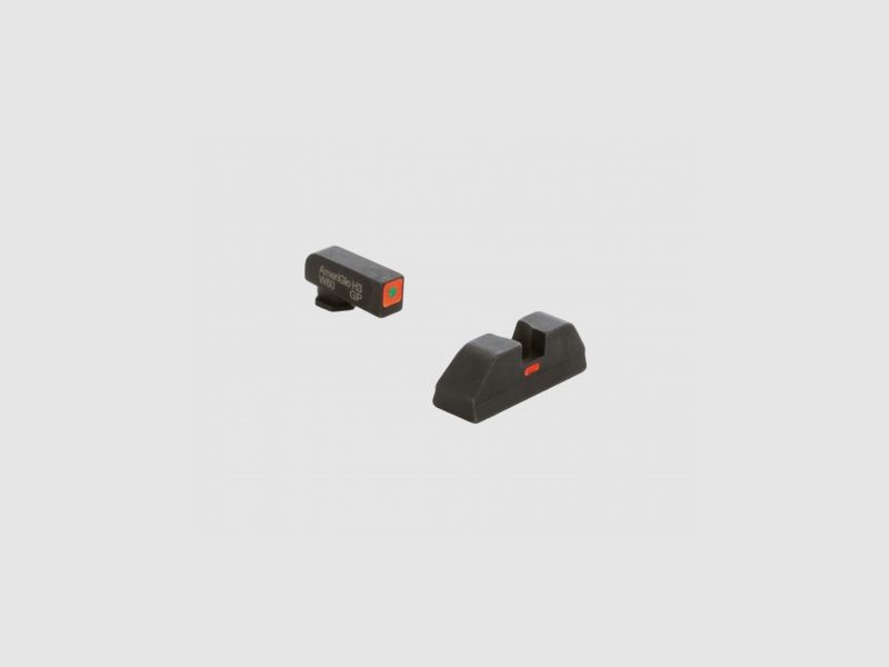 Ameriglo GL-5616 GREEN-ORANGE mire per pistola Glock, immagine 2 di 3