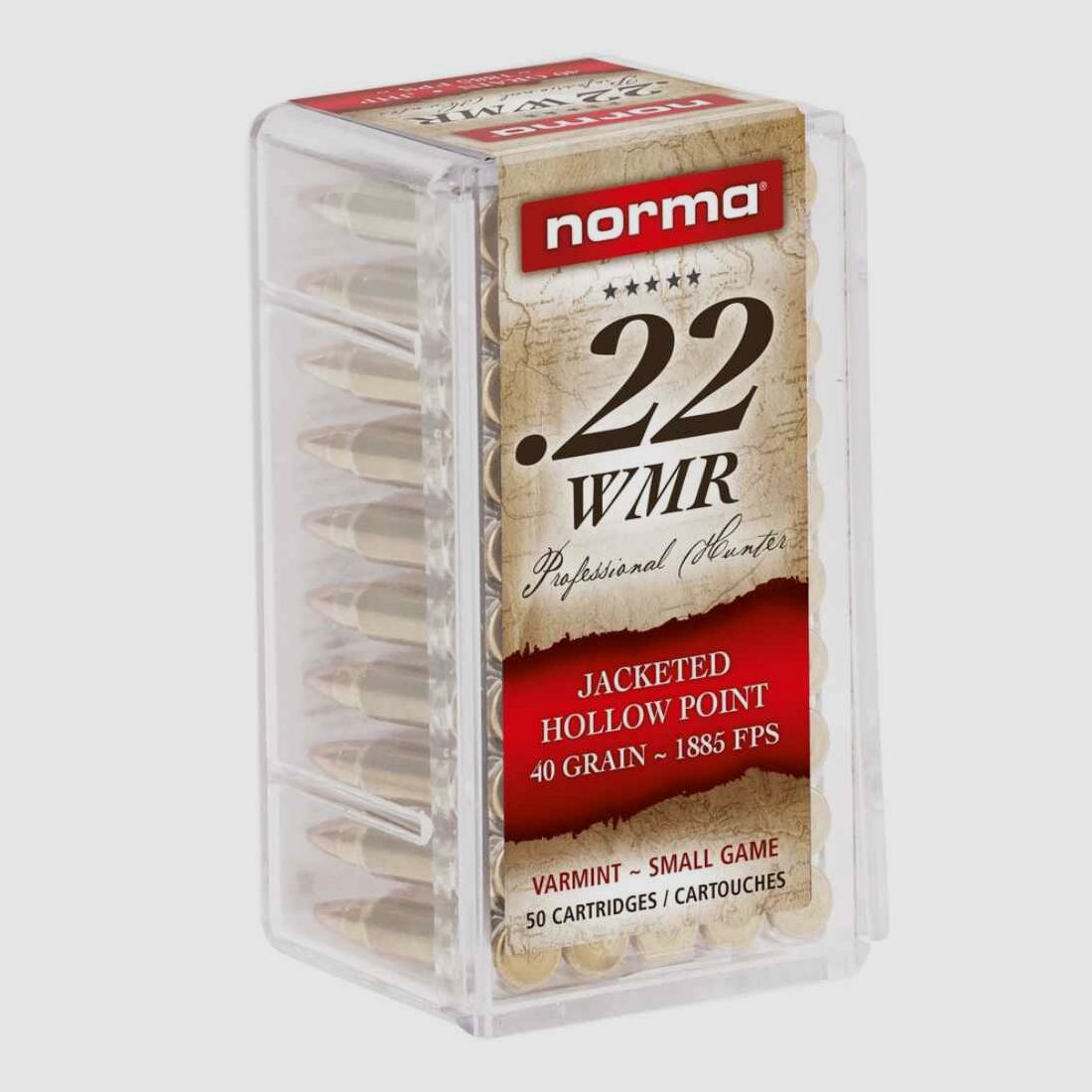 .22 Win. Mag. JHP 2,6g/40grs. Norma