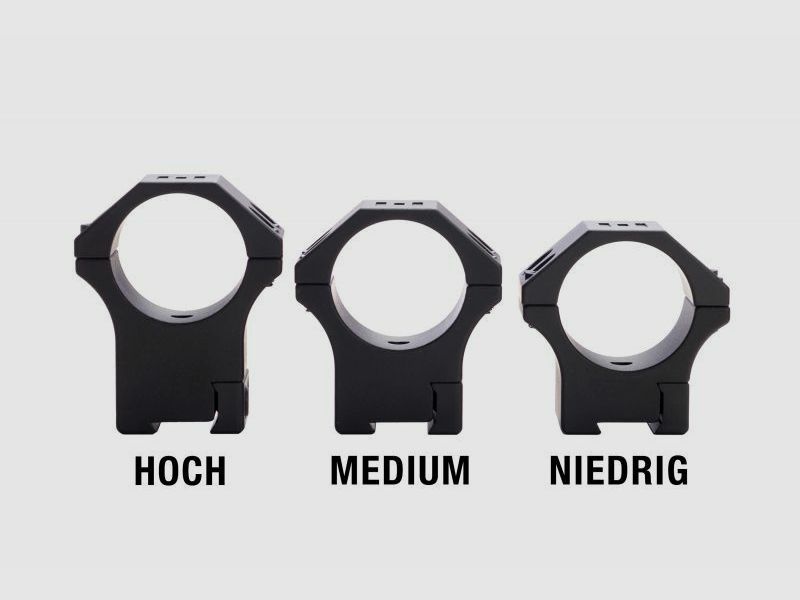 Element Optics XT anelli di montaggio guida prismatico | 1'' | medio