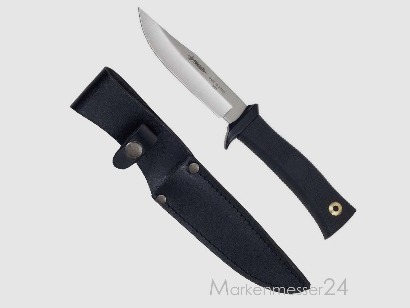 kleines handliches Messer mit schwarzem Griff