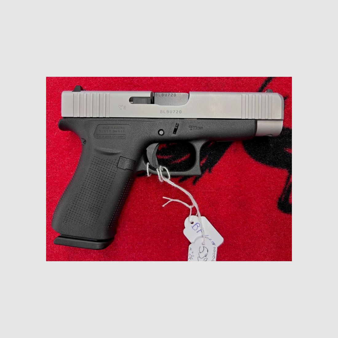 Glock 48 Slimline Zilver 9 mm gebruikt, afbeelding 2 van 3