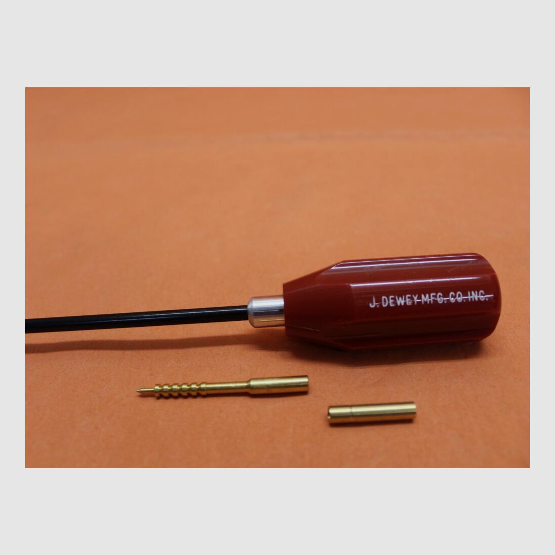 Dewey Dewey cleaning rod (22C-17) .22 - 6.5mm, L=44cm spring steel with nylon coating, ball bearing