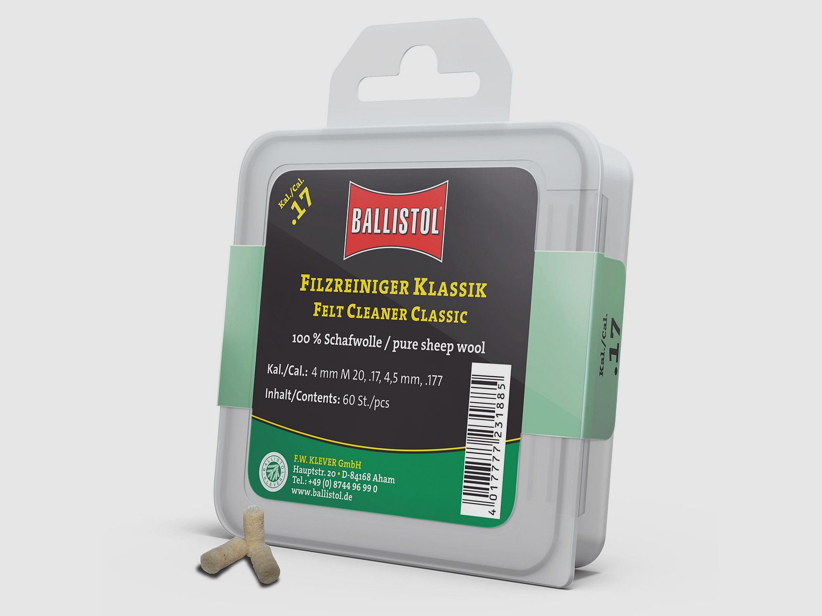 Ballistol Klassieke viltreiniger - 60 stuks, afbeelding 1 van 2