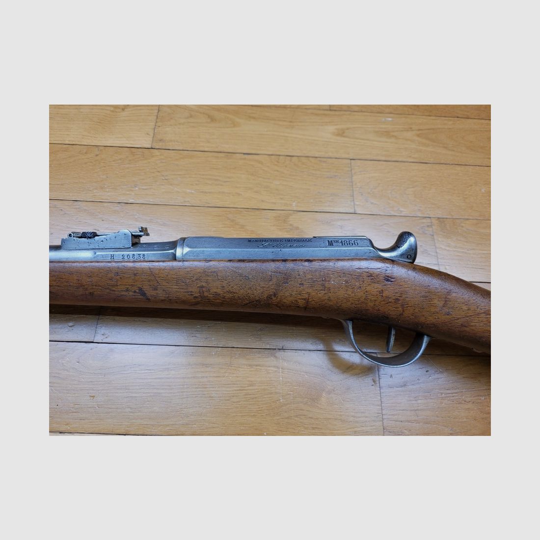 Piękny karabin Chassepot 1866 – Cesarska Wytwórnia w St. Étienne – Październik 1868 – w 1. RTA! – Oryginalny kaliber – Doskonała lufa – TBE, zdjęcie 19 z 27
