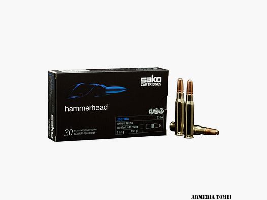 SAKO – 308 Win. HAMMERHEAD Bonded Soft Point 11,7g | 180gr -256A (20pz)