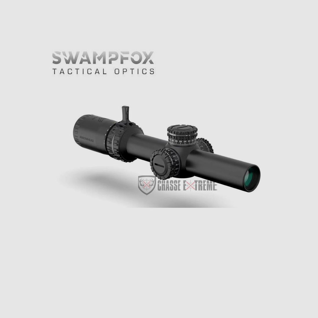 Zielfernrohr LPVO SWAMPFOX Arrowhead 1-10X24 SFP Rot BDC 30mm, Bild 3 von 4