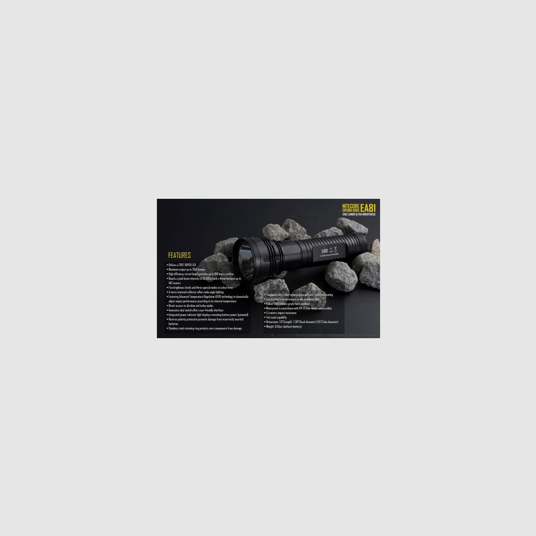 Nitecore EA81 LED-Taschenlampe 2150 Lumen, Bild 19 von 19