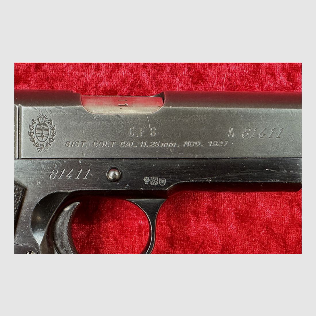 D.G.F.M. - (F.M.A.P.) Sistema Colt Modelo 1927