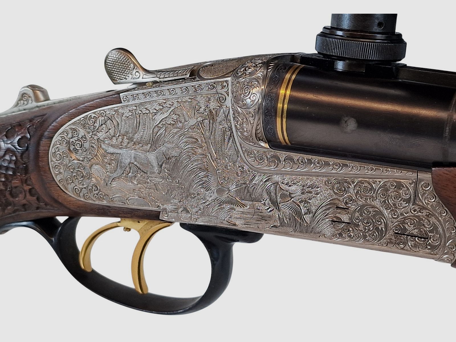 Krieghoff Neptun Primus Classic mit Doppelbüchsdrillings Laufbündel