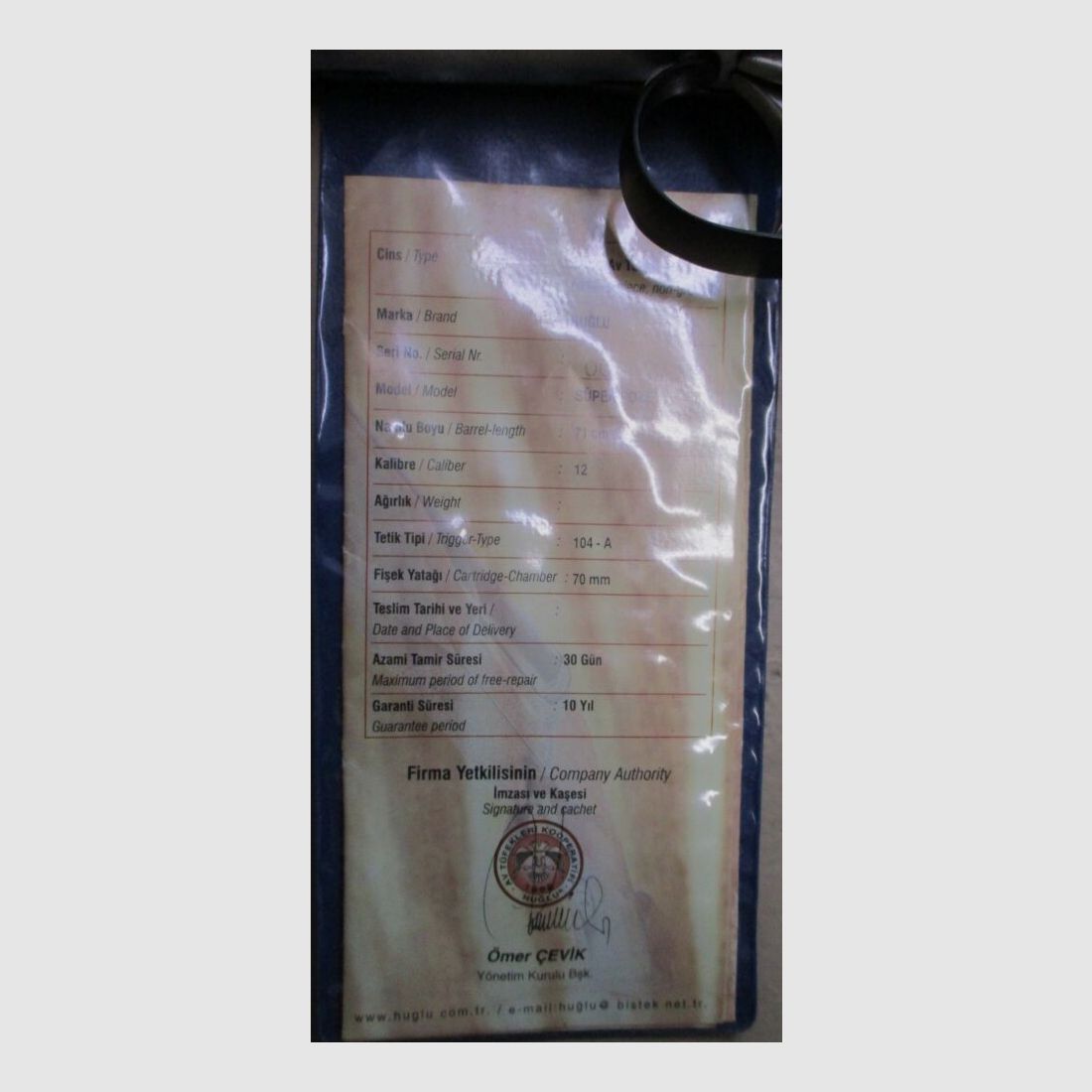 Bockdoppelflinte Huglu 12/70 -unbenutzt-