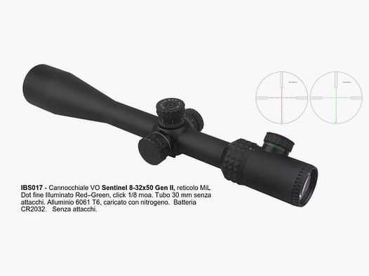 Ottica Vector Optics Sentinel 8-32×50 Gen II (IBS017)