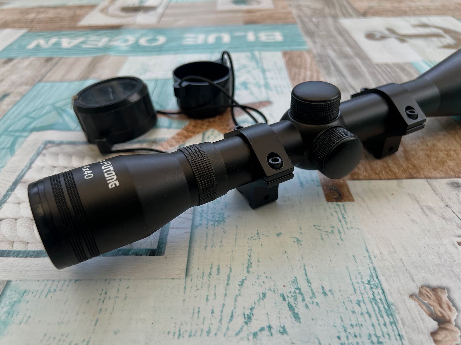 Zieloptik Futang 4 x 40 mit Mantage für 11 mm Prismenschine