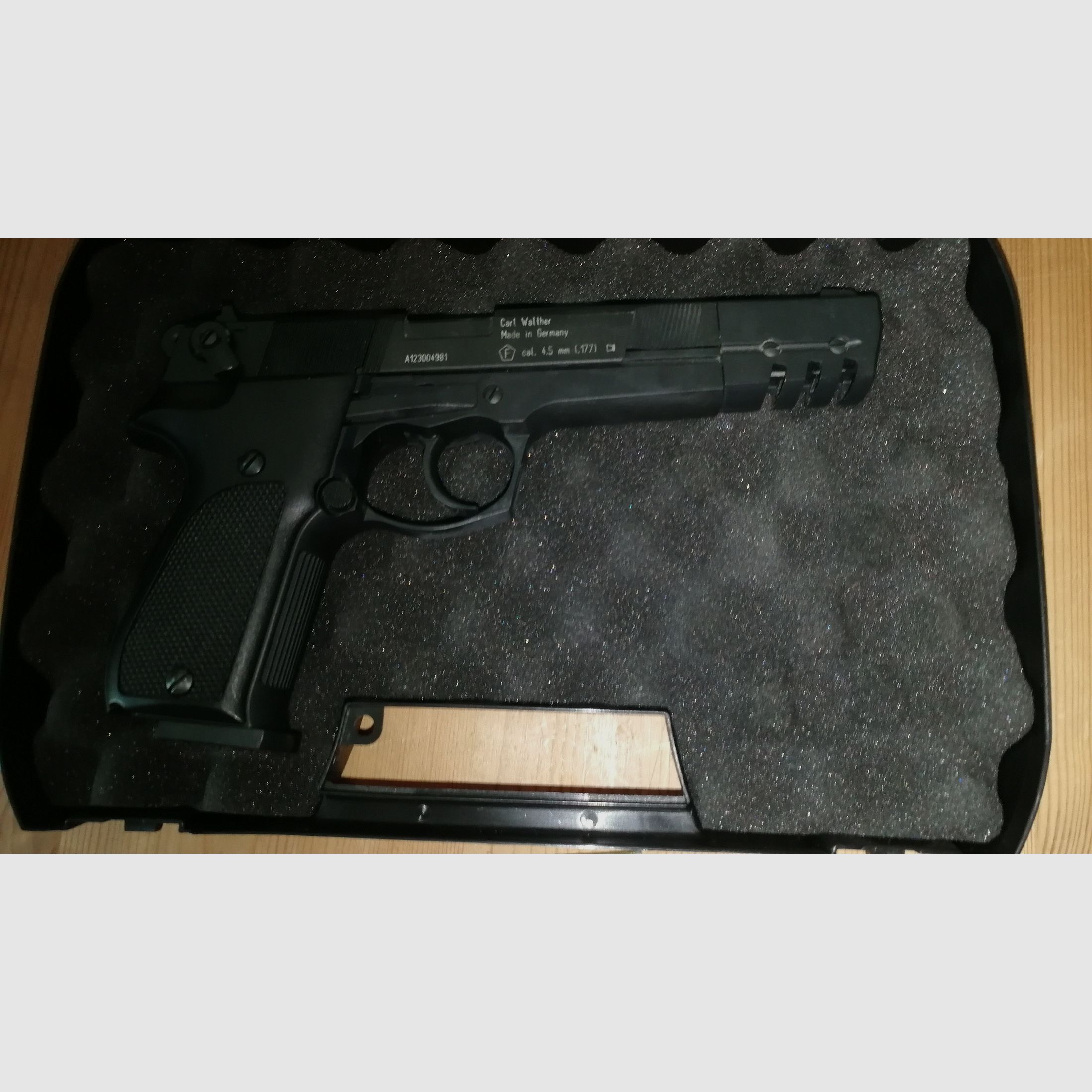 Walther CP 88 "Sniper edition" vernickelte Luftpistole mit viel Zubehör