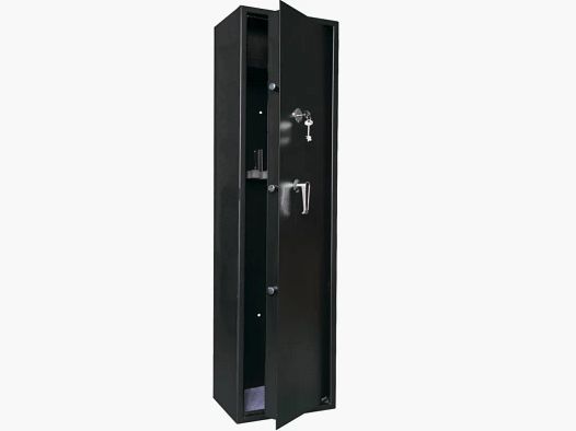 Armoire forte 5 verrous 6 armes 46kg 140x35x28,5cm + coffre