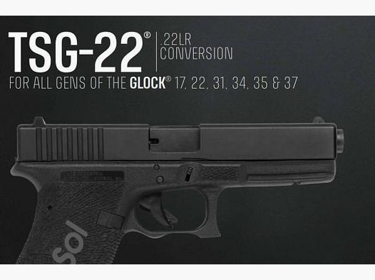 Sistema de conversión de pistola TACTICAL SOLUTION para Glock 17/22 Gen1-Gen4 .22lr TSG-22