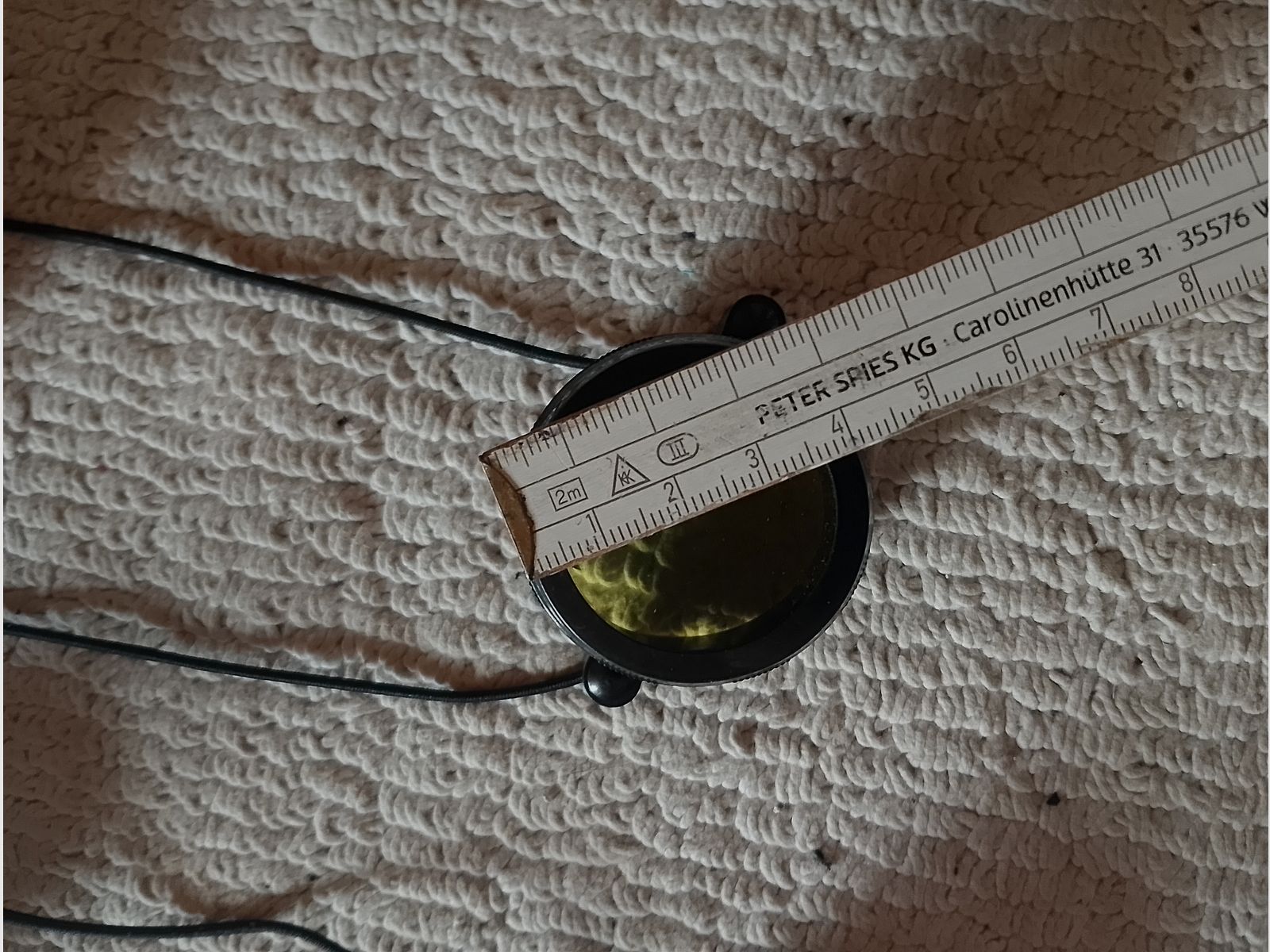 3 x Schutzkappen gelb klar Zielfernrohr Gummiband Kappen Fernglas Fernrohr Staubschutzkappen Okular Schutz Klarsicht