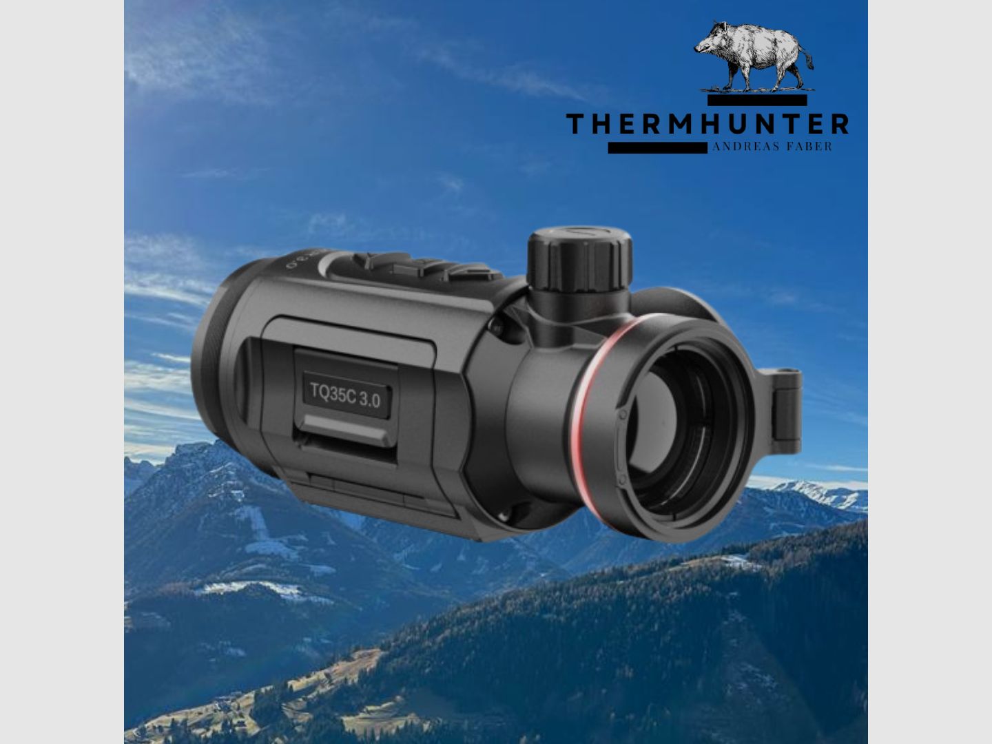 Hikmicro Clip-On Thunder TQ35C 3.0 complete set with adapter -NEW-