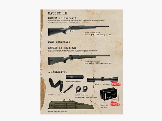 MAUSER M18 Standard | Jungjäger 2025 | Profi-Starter-Paket