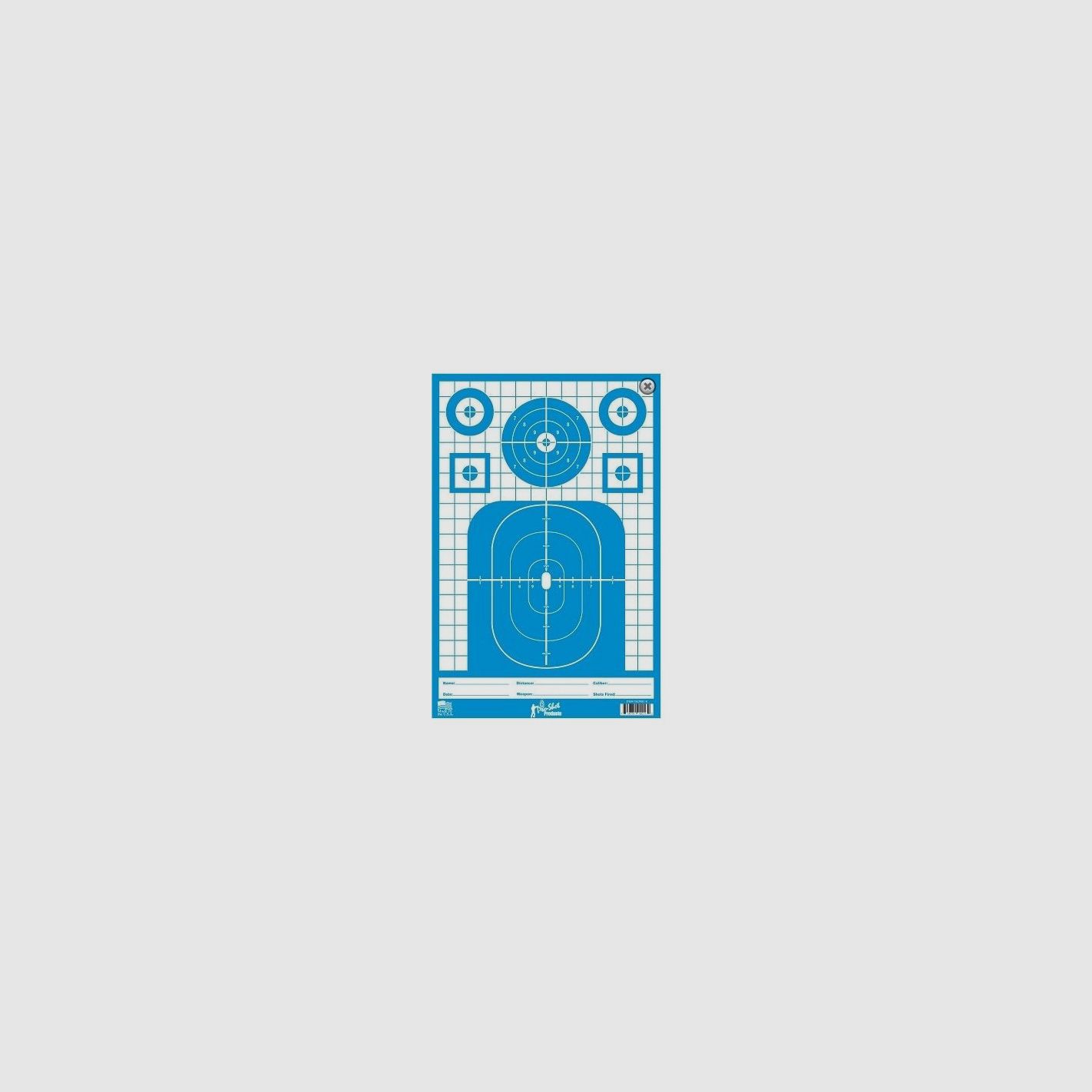 PRO SHOT SPLATTERSHOT 12"x18" BLAU TAKTISCHE PRÄZISION SCHWER TAG 8 STÜCK