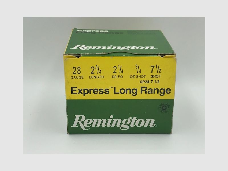 REMINGTON munitions de chasse 28/70 N° 7.5 / 2.3mm Express Long Range