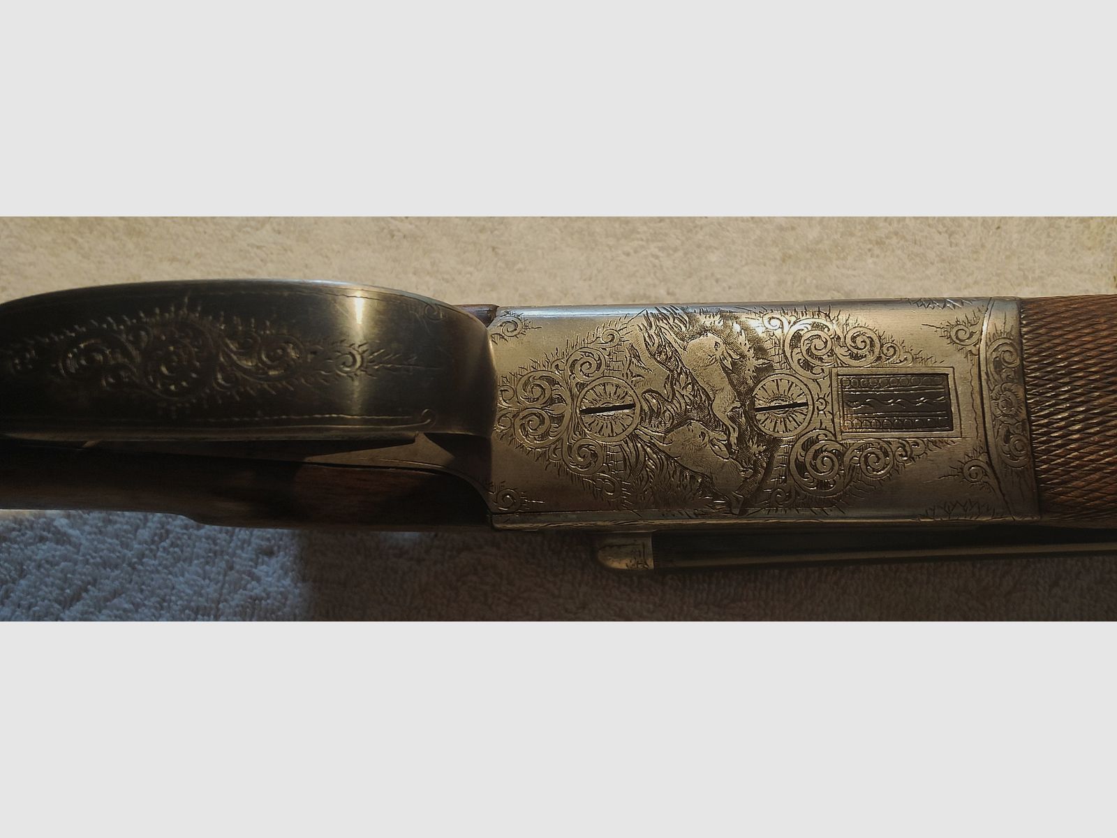 Double-barrel shotgun 16/70 side-by-side shotgun Meisterarbeit W.Kunna Koblenz