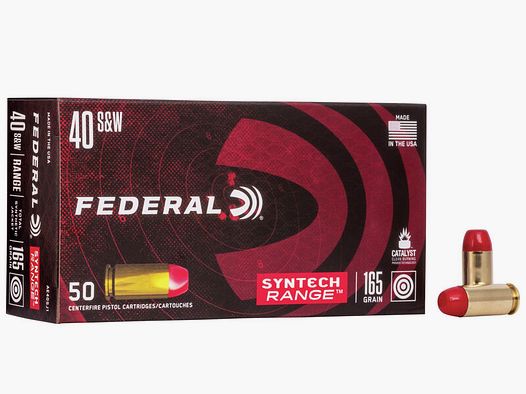Federal Syntech Range .40 S&W 165GR SJFN 50 cartridges