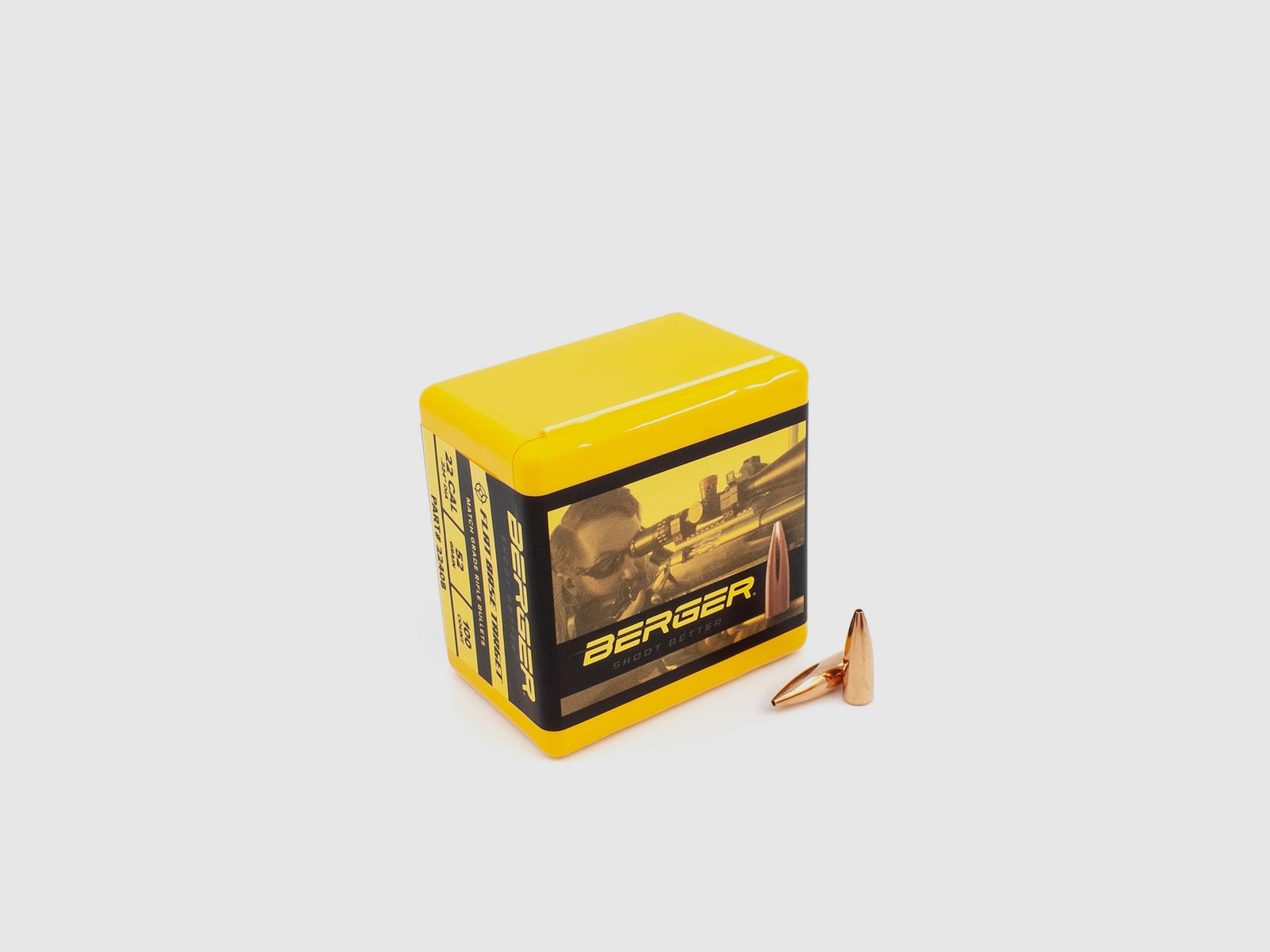 Berger Bullet .22 FB Target 52GR 100 Pieces