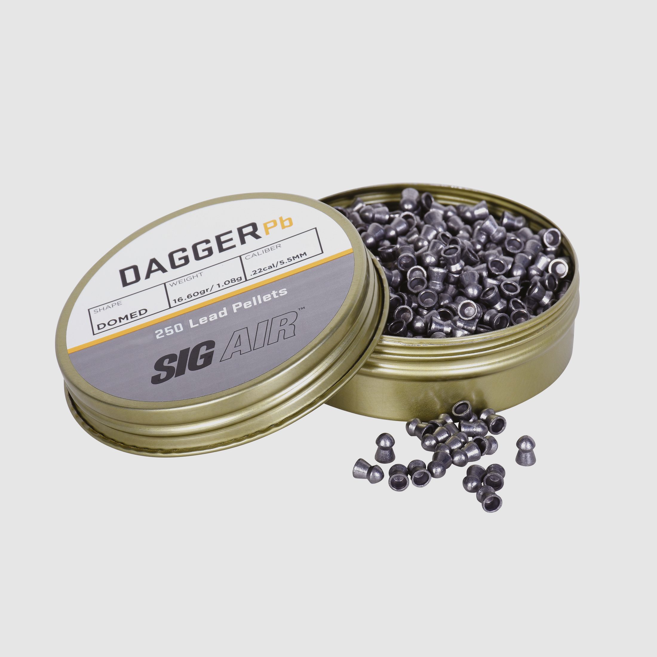 SIG SAUER round head diabolo smooth 5.5mm 250 pieces