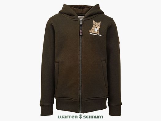 Hubertus Hoodie- Ich bin ein Fuchs Oliv