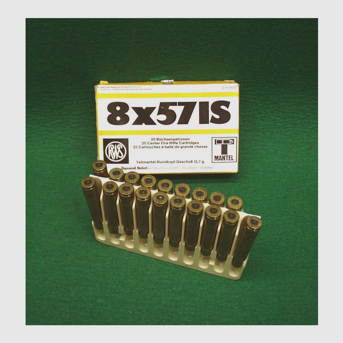 RWS Hülsen 8x57IS, gebraucht