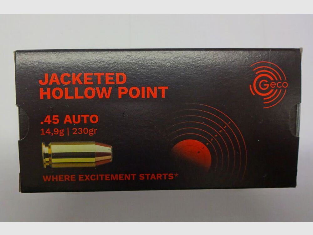 GECO 45 Auto JHP punta hueca