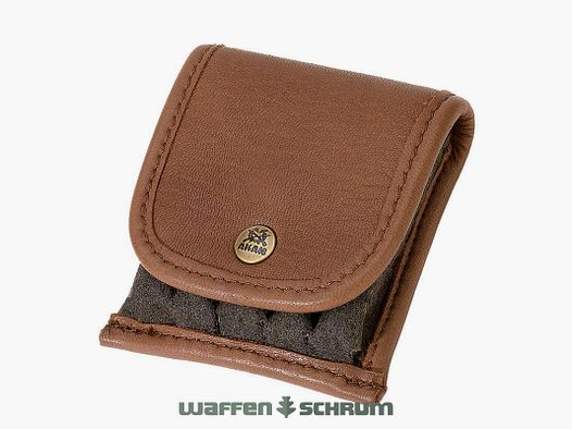 AKAH cartridge case elk leather 5 bullet cartridges