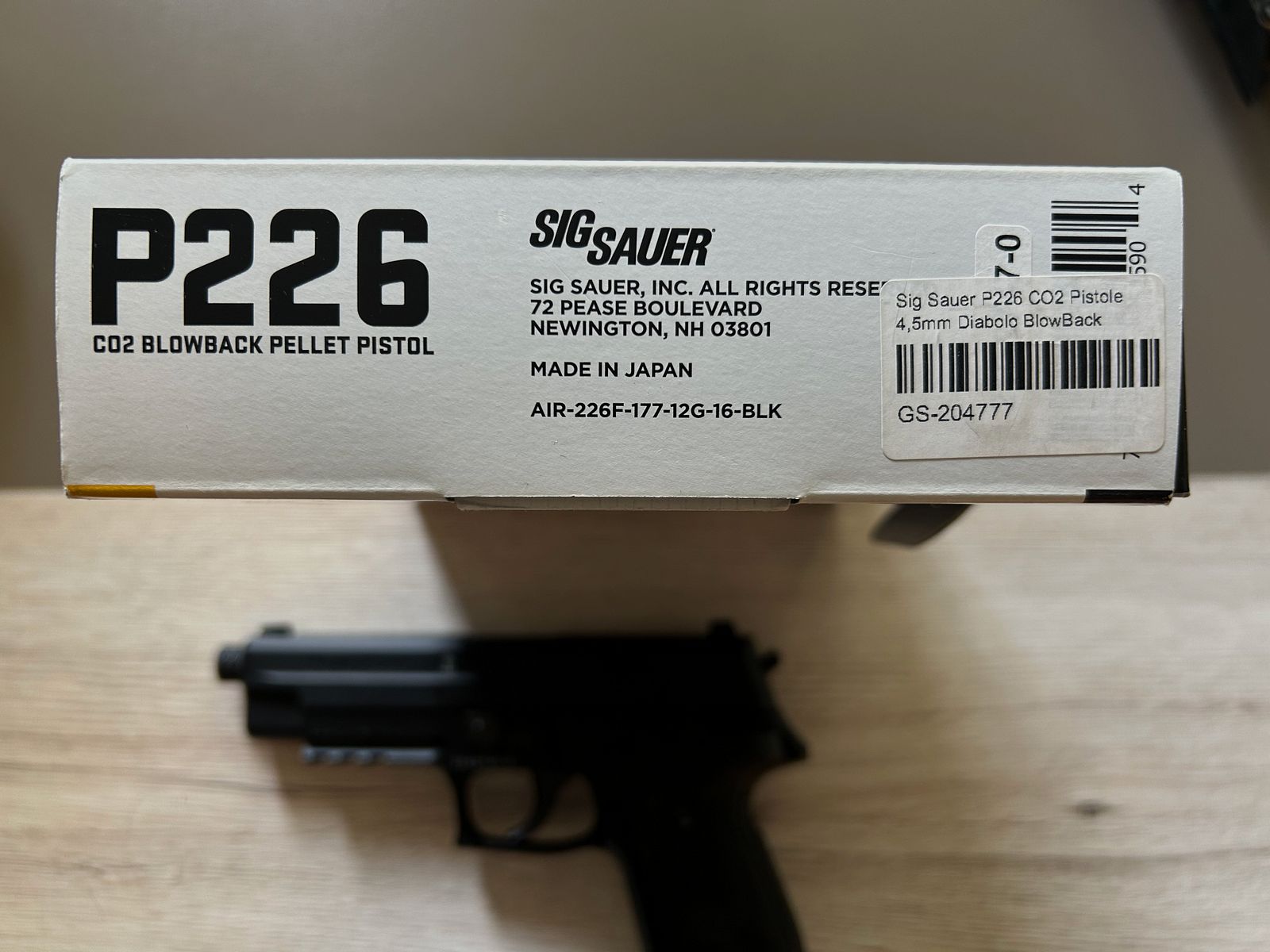 Sig Sauer P226 CO2 Pistole 4,5mm Diabolo BlowBack