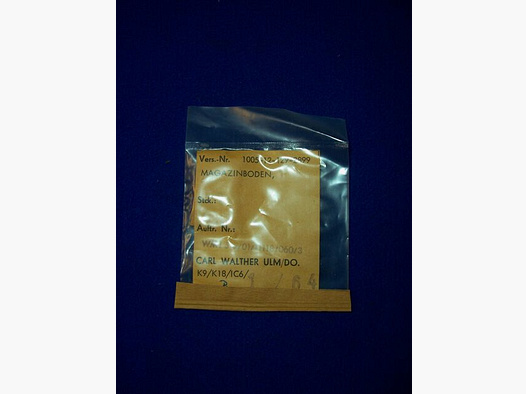 orig. Walther PP / PPK Magazinboden