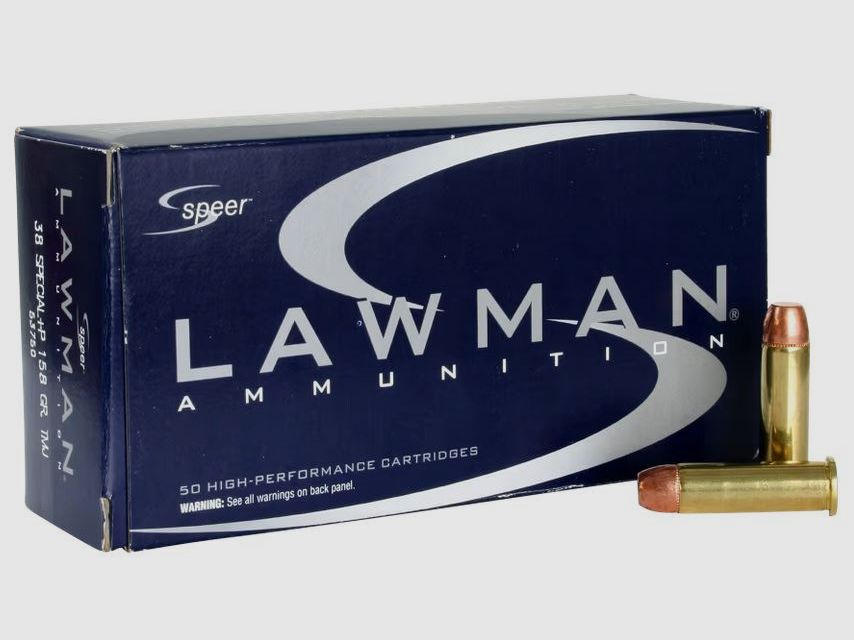 Speer Lawman .38 Special +P 158 Grain TMJ / 53750 *1000 coups*