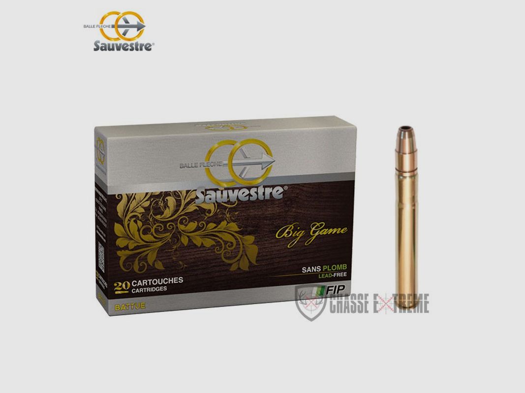 20 Cartouches SAUVESTRE FIP Battue Sans Plomb 254gr Cal 9,3x74R