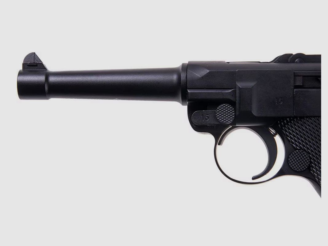 Pistola de aire comprimido P08 Parabellum Blow-Back 4,5 mm, imagen 2 de 10