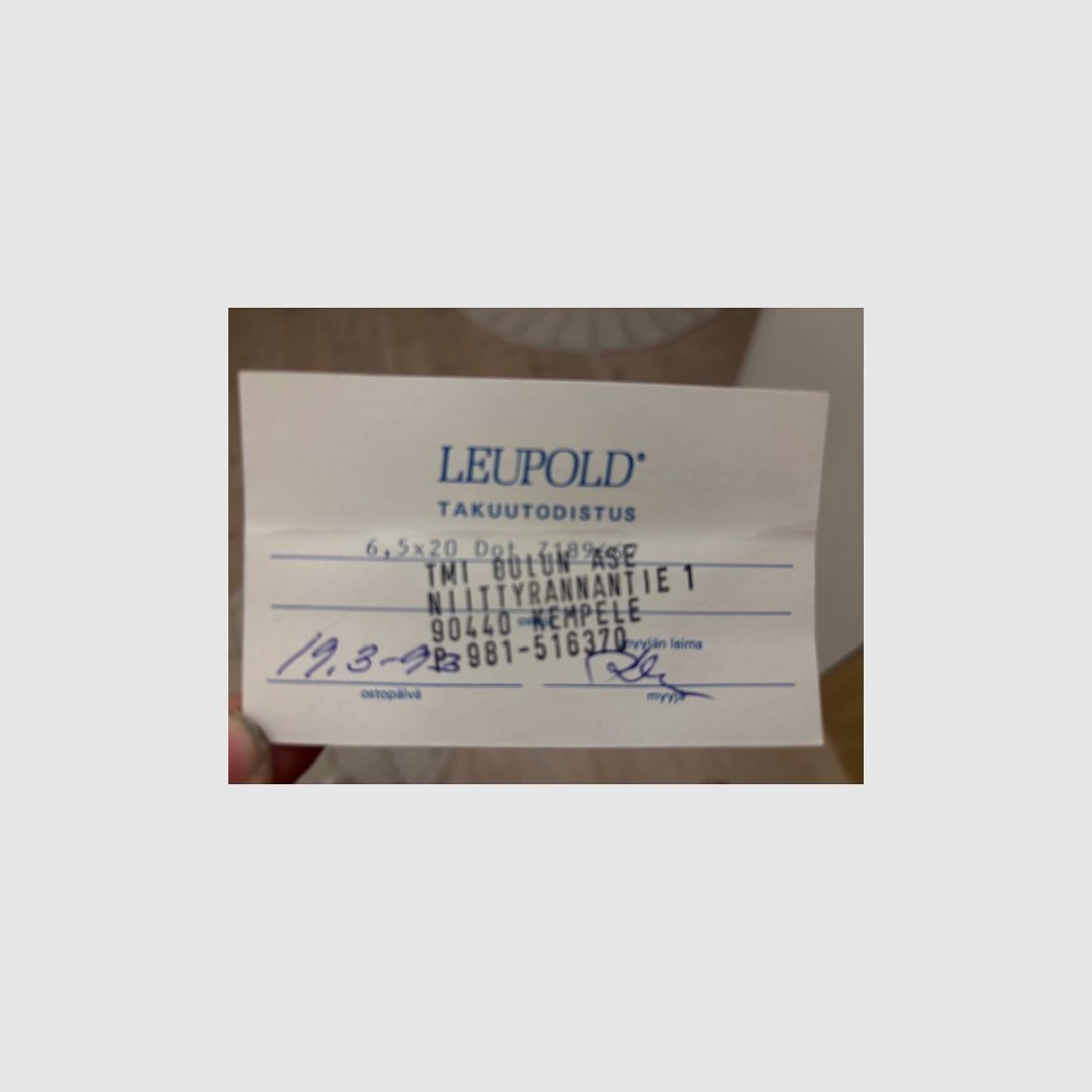 lunette Leupold Vari-X III 6.5x20