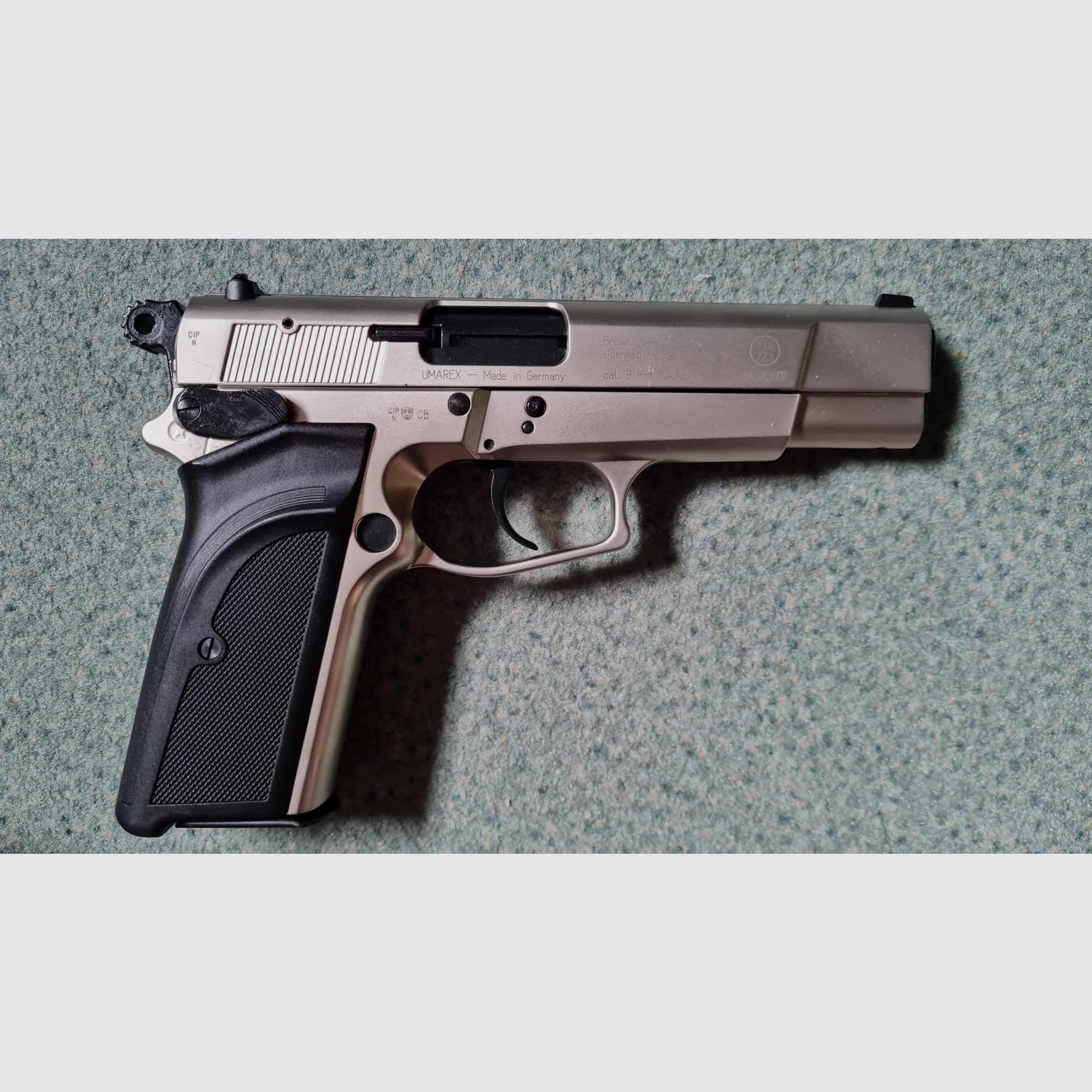 Browning GPDA 9 Schreckschuss Pistole Kal. 9mm P.A.K. vernickelt