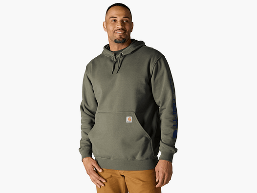 Carhartt Iconic K288 Logo Sweatshirt Men Dusty Olive L