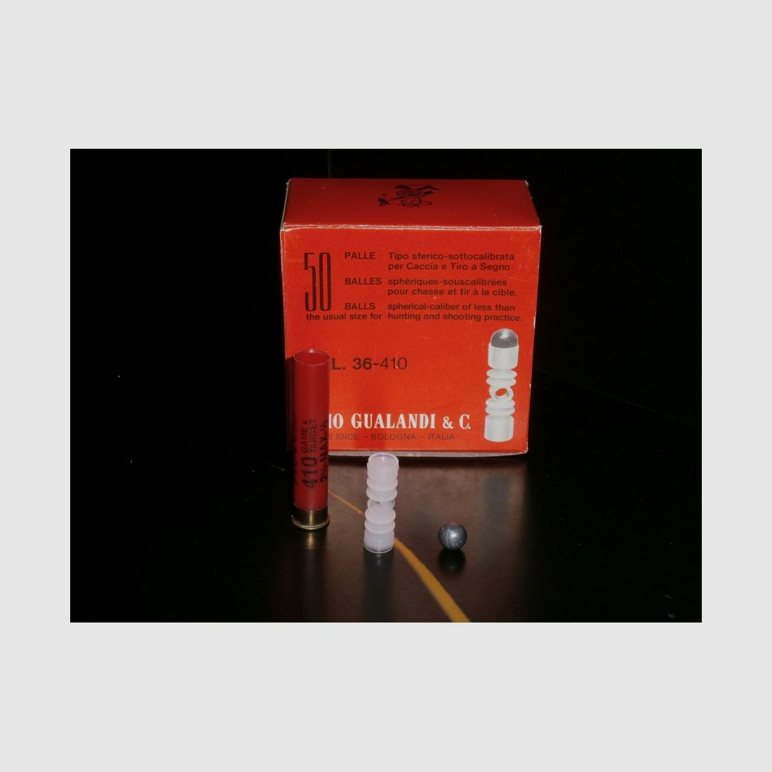 BORRA PROIETTILE GUALANDI Kal.410 PZ. 50