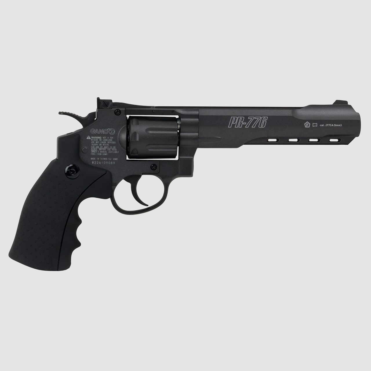 CO2 Revolver Gamo PR-776 Vollmetall Set mit Tasche und ZubehĂ¶r Kaliber 4,5 mm (P18)