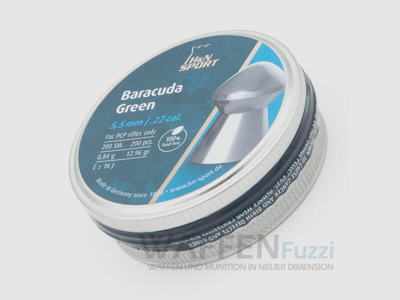 H&N Baracuda Green 200 szt. diabolo kaliber 5,5mm