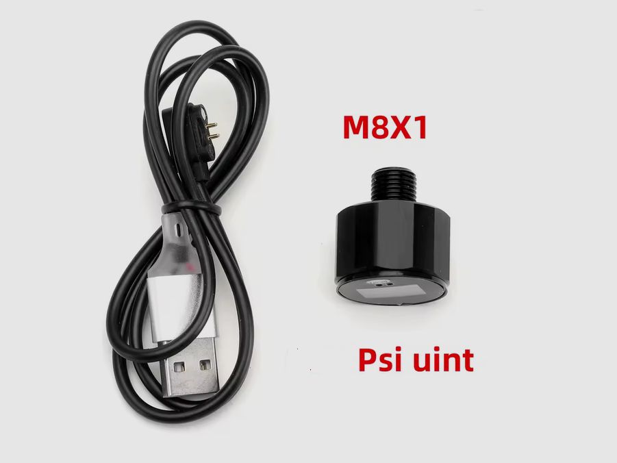 2x digital pressure gauge 25mm (M8, 4500 PSI / 310 Bar) | NEW | for example for HP Max